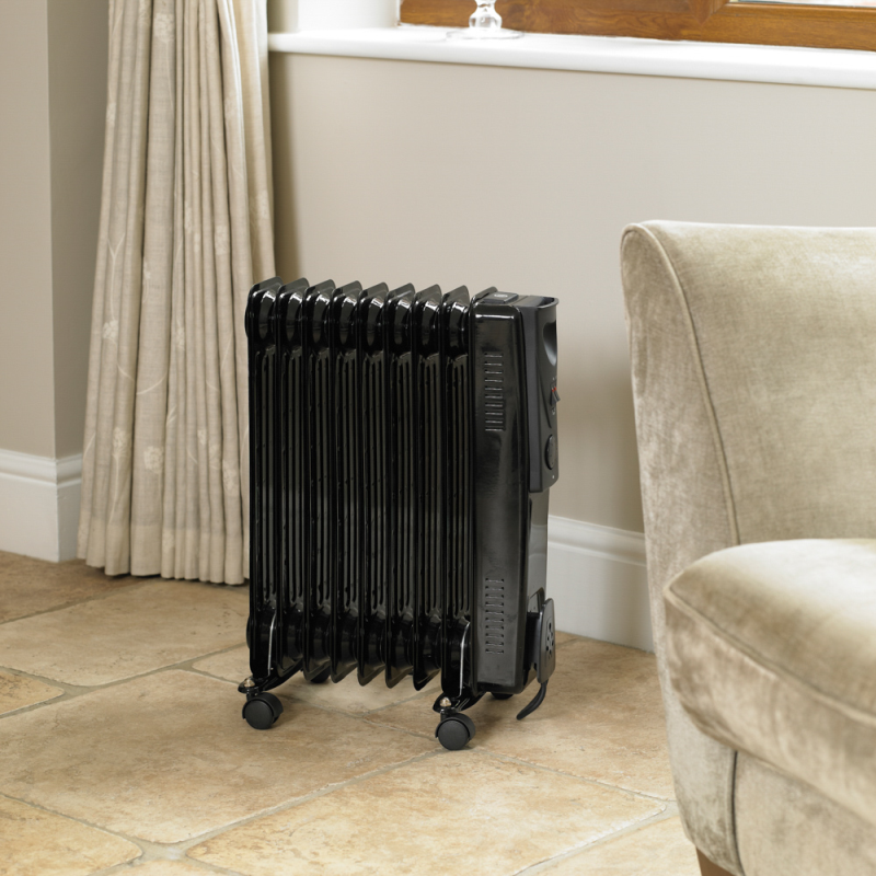 Limitless 9 Fin Black Oil Radiator 2000w (Collection Only)